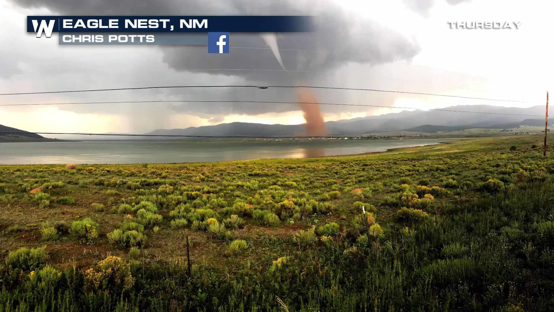 Rare mountain tornado touches down near Eagle Nest, New Mexico Earth