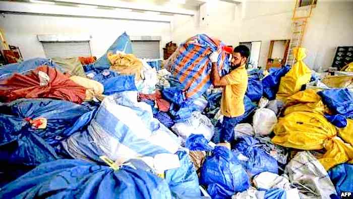 Click to enlarge Palestinian blocked mail