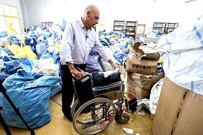 Click to enlarge Undelivered Palestinian pakages