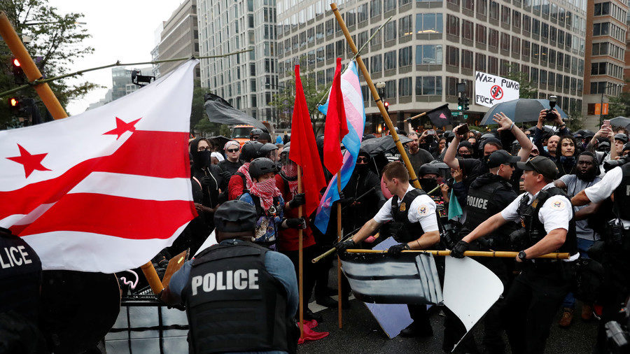 antifa protest