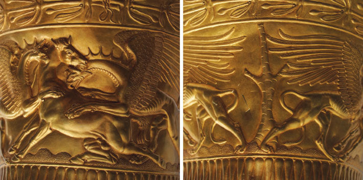 Click to enlarge detail gold cup scythians