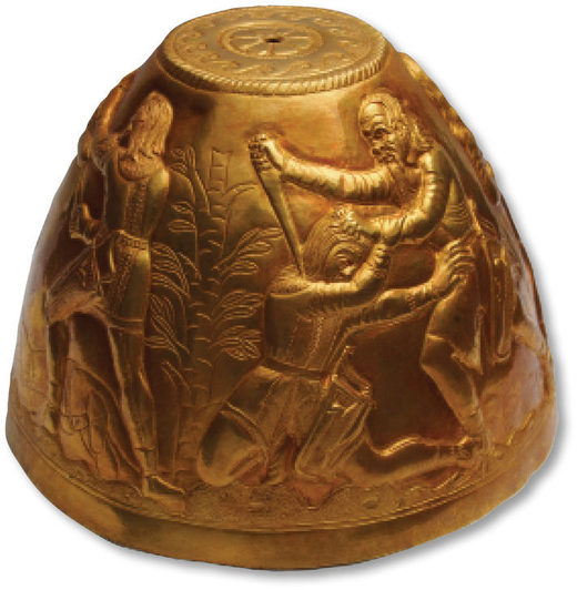 Click to enlarge gold cup scythians