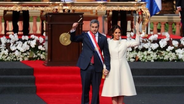 Click to enlarge Paraguay's new President Mario Abdo Benitez