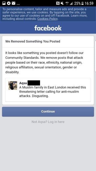 facebook removal