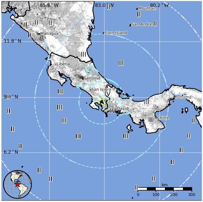 Click to enlarge costa rica quake 17 august 2018