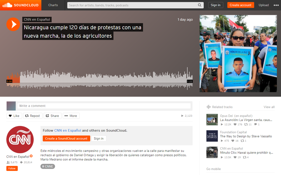 CNN Espanol audio report