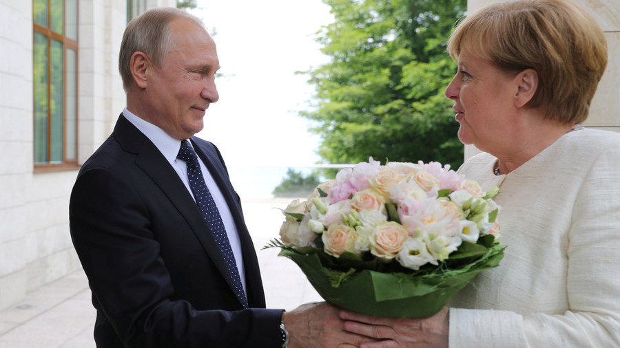 Putin and Merkel