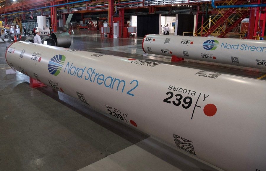 Completion of the first run of the Nord Stream 2 pipes to be laid on the Russian side