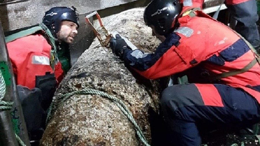 French fishermen reeled in a WWII bomb