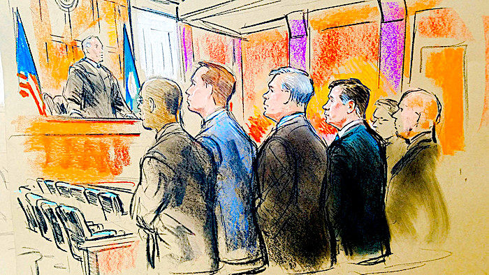 Click to enlarge Manafort trial drawing
