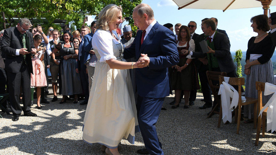 putin austrian FM wedding
