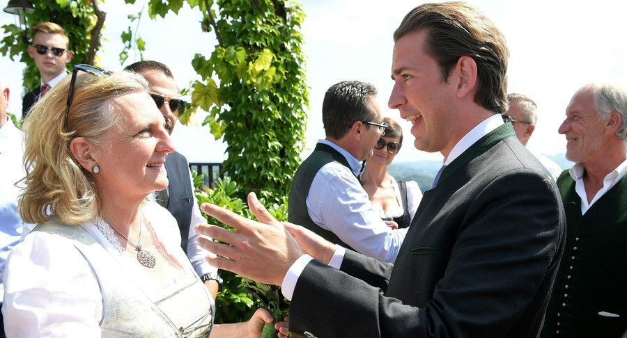 Click to enlarge Karin Kneissl Sebastian Kurz