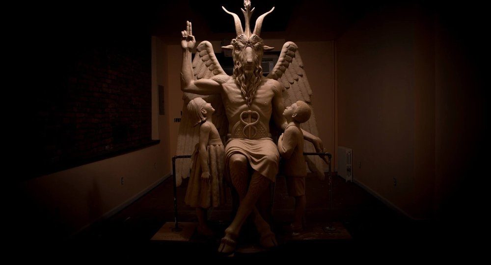 satanic statue