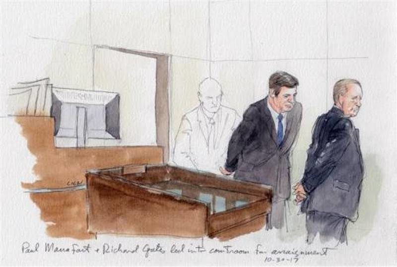 Courtroom sketc, Manafort trial