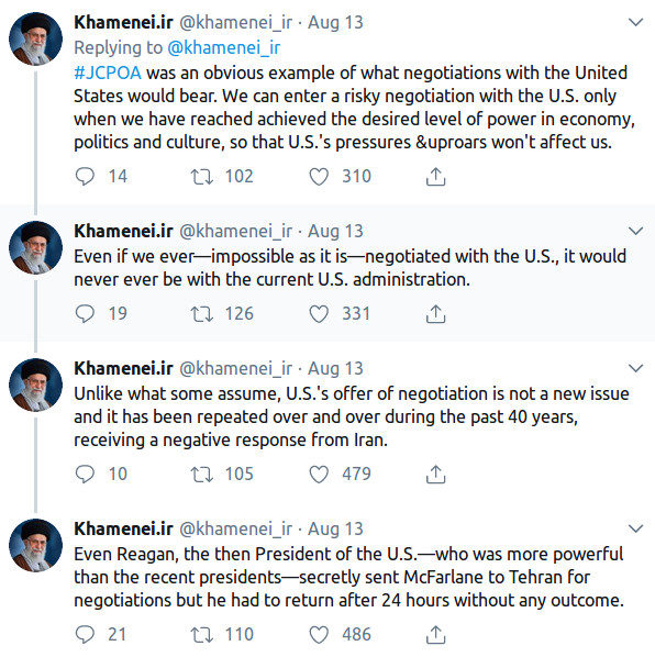 Click to enlarge iran tweets