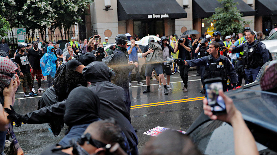 Click to enlarge antifa clashes washington dc