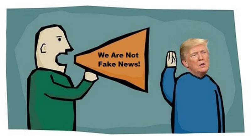 media fake news cartoon
