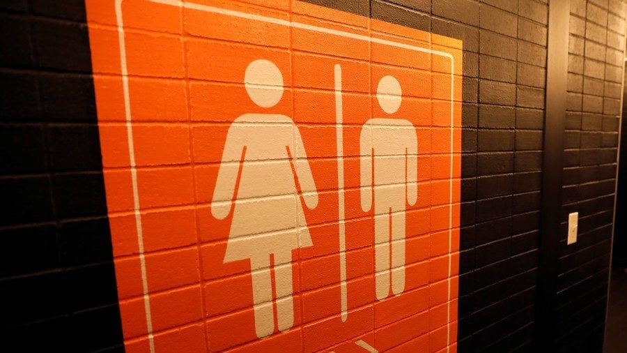 Click to enlarge bathroom gender logos
