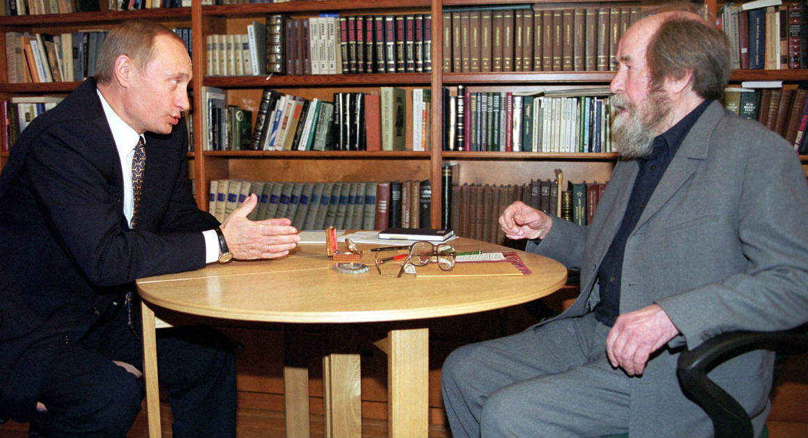 Putin and Solzhenitsyn