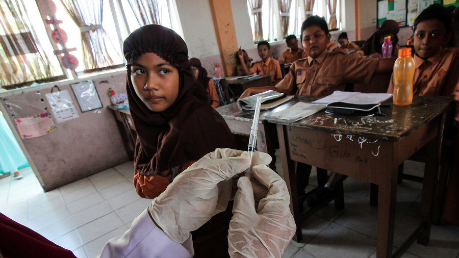 Vaccination Indonesian school