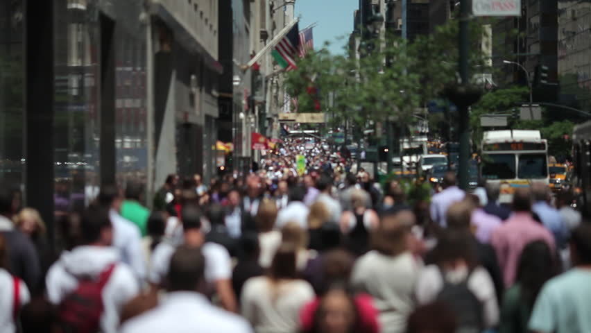 crowds manhattan