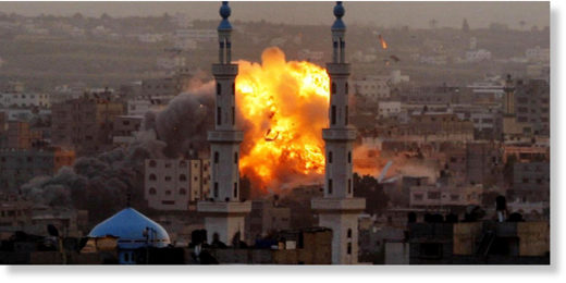 bombing Gaza