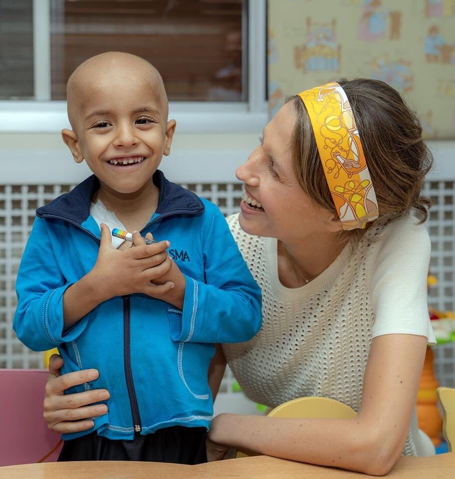 Click to enlarge Asma Assad visit cancer hospital