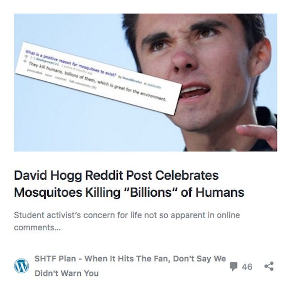 Click to enlarge David Hogg mosquito