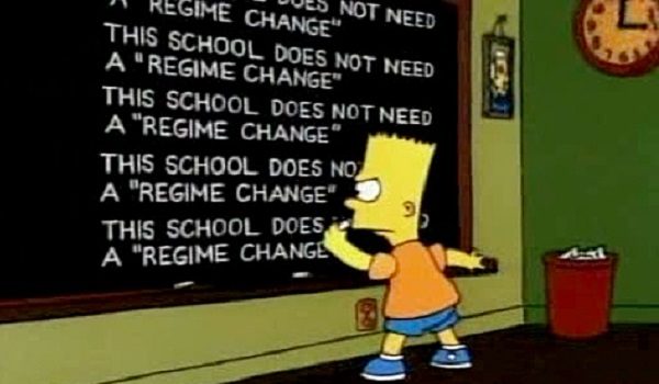 bart simpson regime