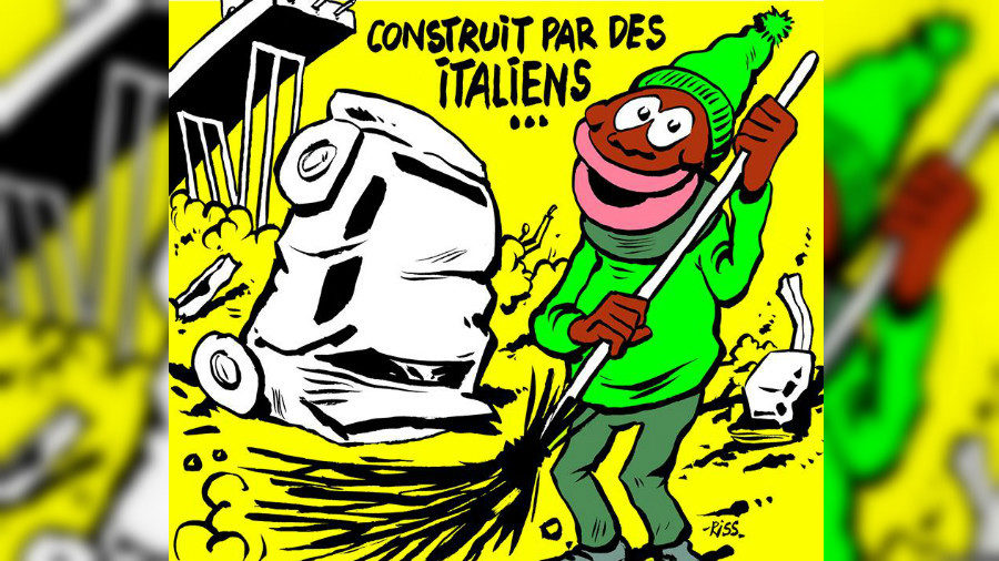Charlie Hebdo Genoa bridge collapse Italy