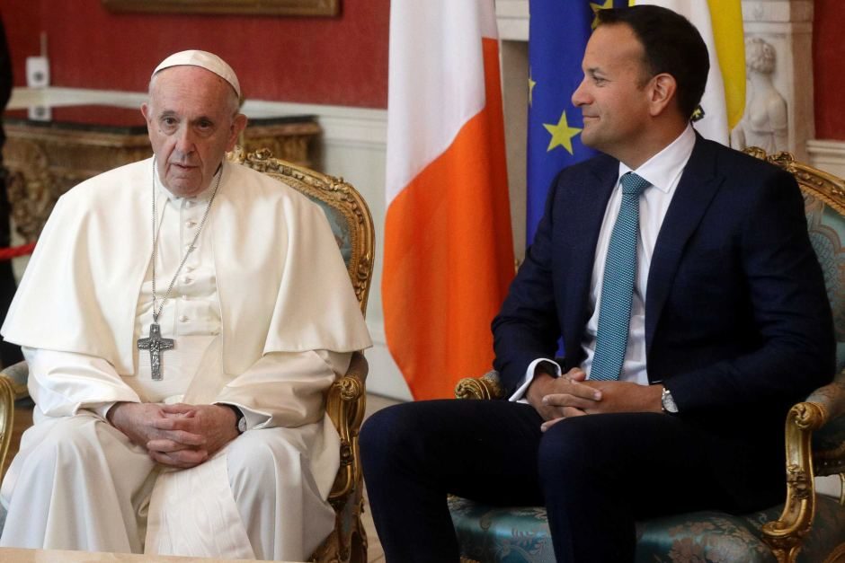 Irish PM Varadkar and Pope Francis