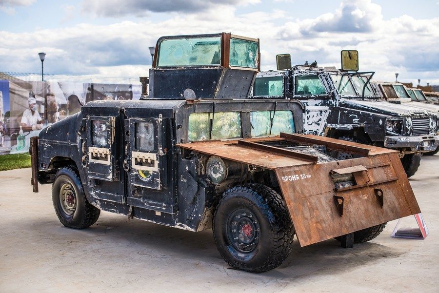Up-armored Humvee