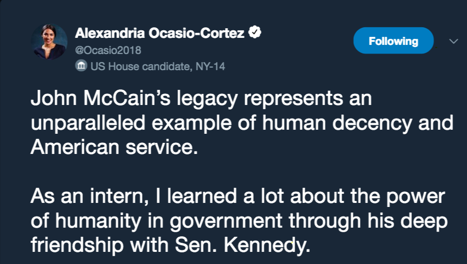 Ocasio-Cortez tweet