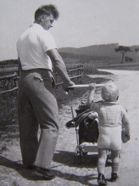 father and baby
