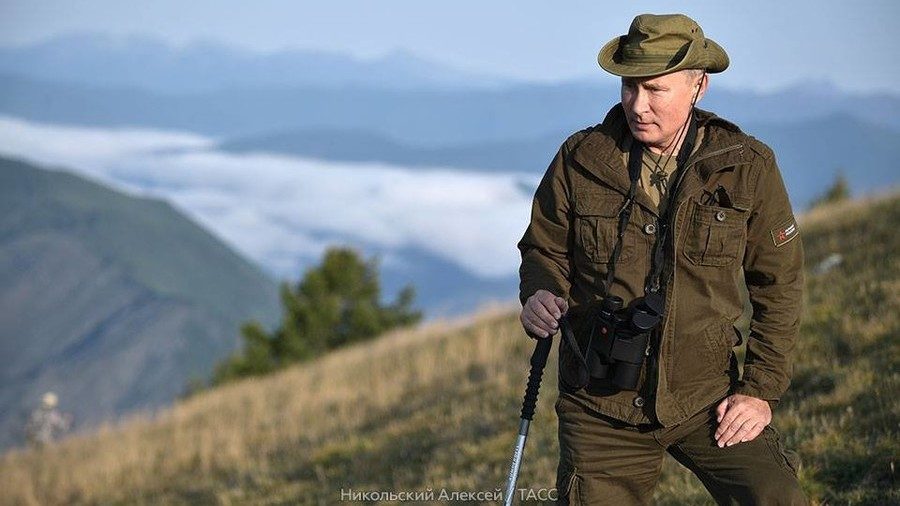 putin on holiday