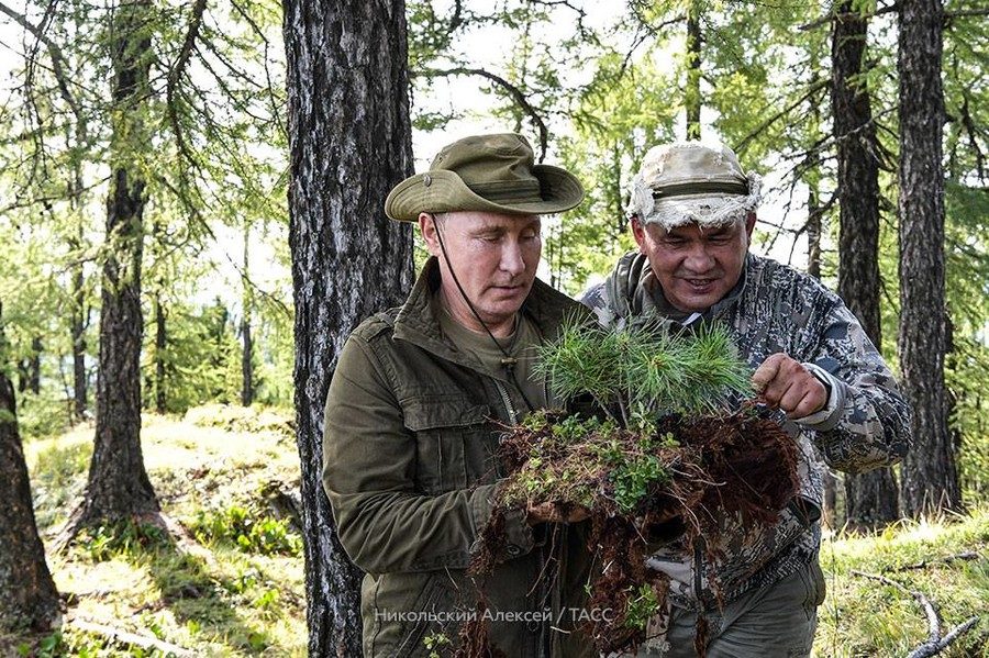 putin on holiday