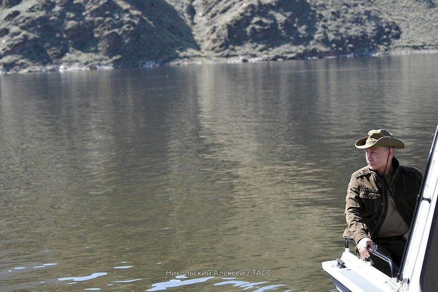 putin on holiday