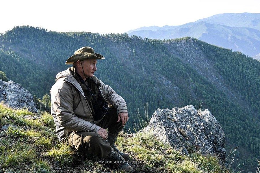 putin on holiday