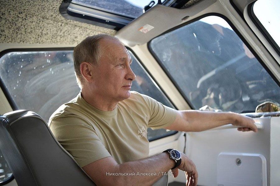 putin on holiday