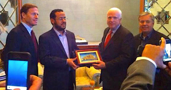 Click to enlarge McCain Abdelhakim Belhaj