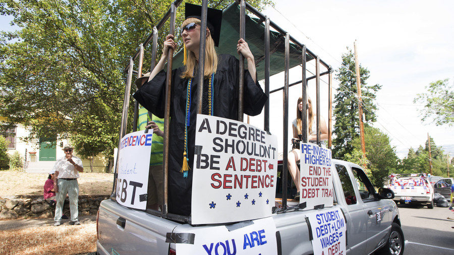 Student loan debt protest