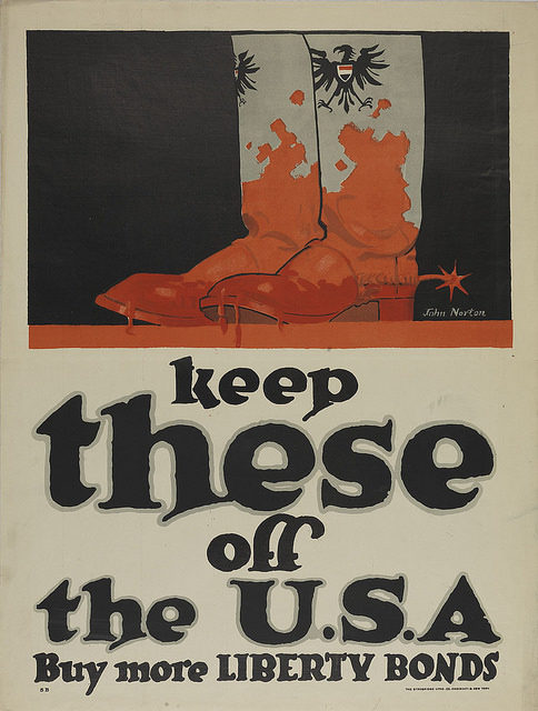 World War I-era poster: Keep these off the USA