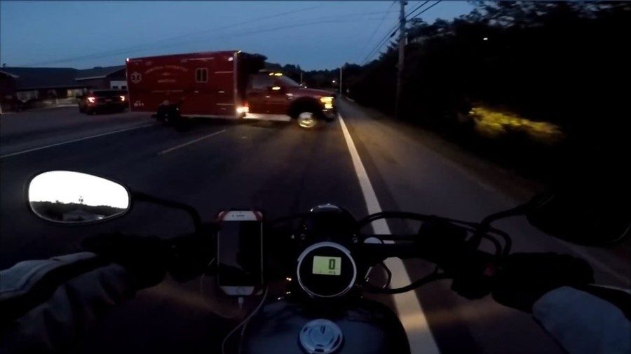 child crashes ambulance Rhode Island
