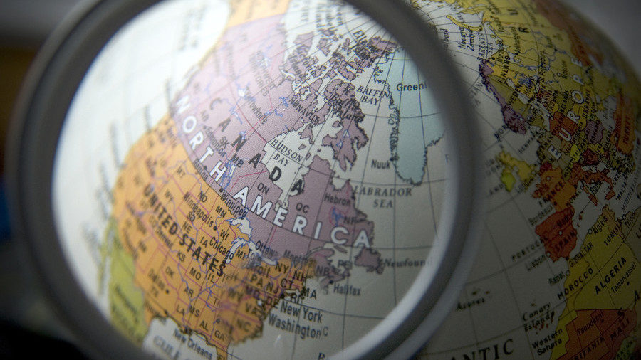 North America globe
