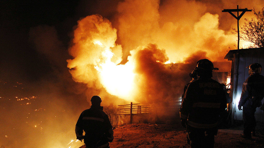 Click to enlarge burning house
