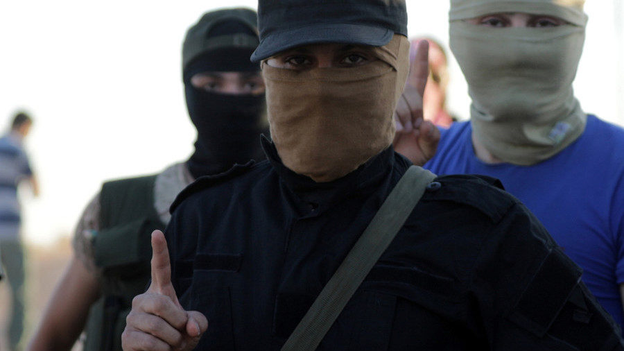Click to enlarge Tahrir al-Sham Islamist rebels in Syria