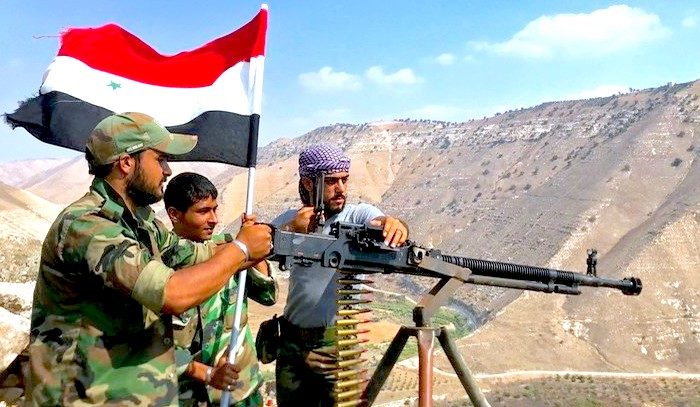 Click to enlarge Syrian troops