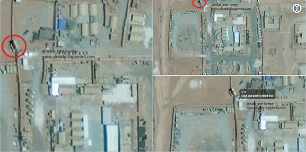 Satellite image of Al-Tanf