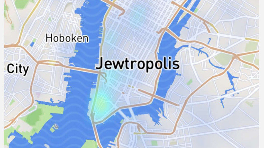 Jewtropolis New York Snap Map