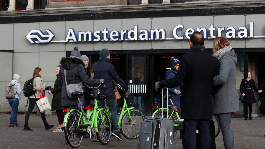 Central station in Amsterdam